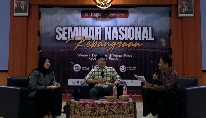 Seminar Kebangsaan DPM Fisipol UNESA: Merawat Demokrasi di Tengah Krisis Kepercayaan Publik