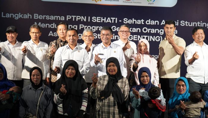 Jalankan Asta Cita Presiden, PTPN I Bersama Kemendukbangga Mencegah Stunting