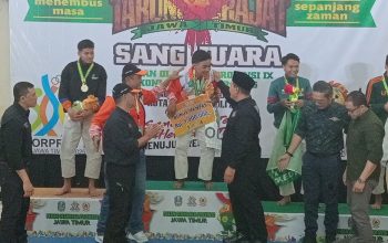 Kota Malang Juara Umum Tarung Derajat PORPROV 2025, BHS: Terus Berlatih, Sebentar Lagi PON Beladiri!
