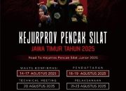 Digelar di Mall, Ratusan Pesilat Ramaikan Kejurprov Jatim 2025