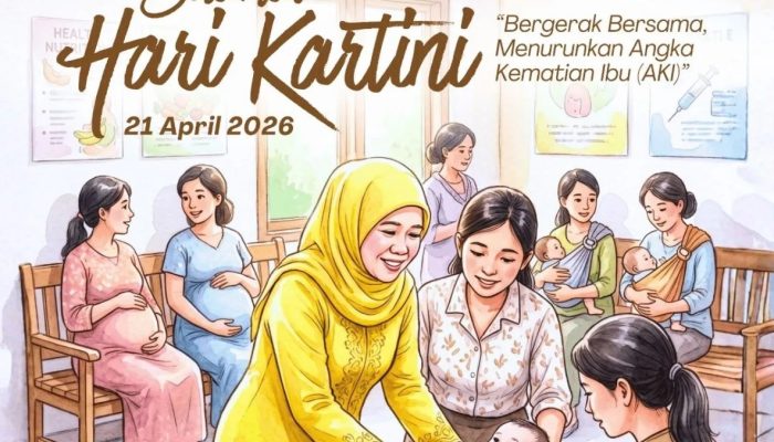 Hari Kartini 2026, Gubernur Khofifah Ajak Turunkan Angka Kematian Ibu 