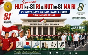 Peradilan Luhur, Indonesia Makmur!  Semarak HUT RI dan MA ke-81, Pengadilan Tinggi Surabaya Gelar Aneka Lomba